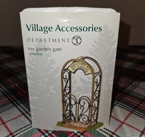 Department 56 "My Garden Gate" Village Accessories